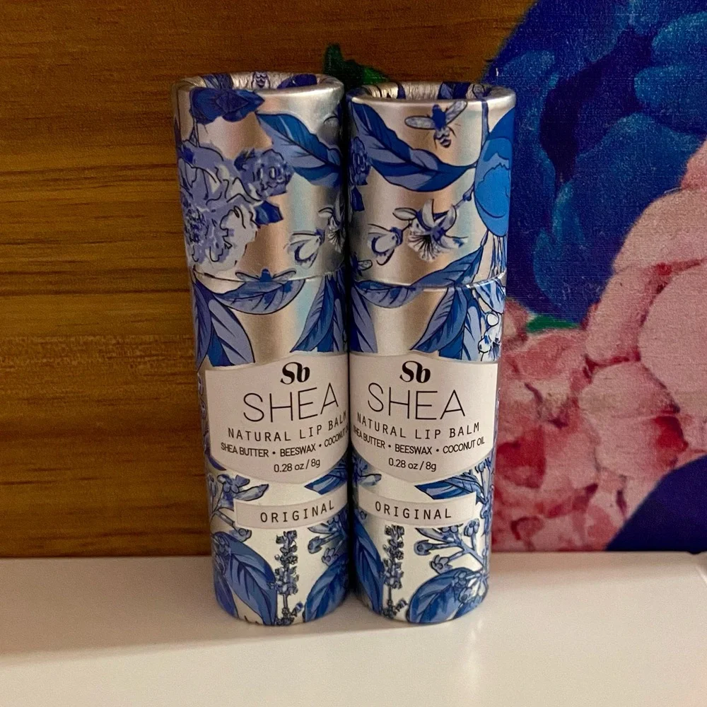 💎 x2 SHEABRAND Shea Natural Lip Balm Bundle Full-Size New